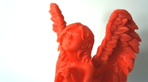 3D printed Angel with Kudo3D Titan 1 SLA 3D printer SLA 3D printer