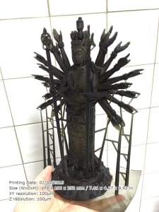 Kudo3D Titan 1 DLP printed Thousand arm Budda