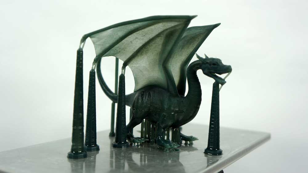 Kudo3D Titan 1 DLP 3D Printed Dragon
