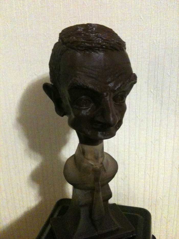 Mr. Bean printed with Kudo3D Bean 3D Printer