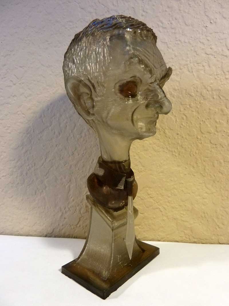 First Mr Bean printed with Kudo3D pre-Titan prototype in 2013