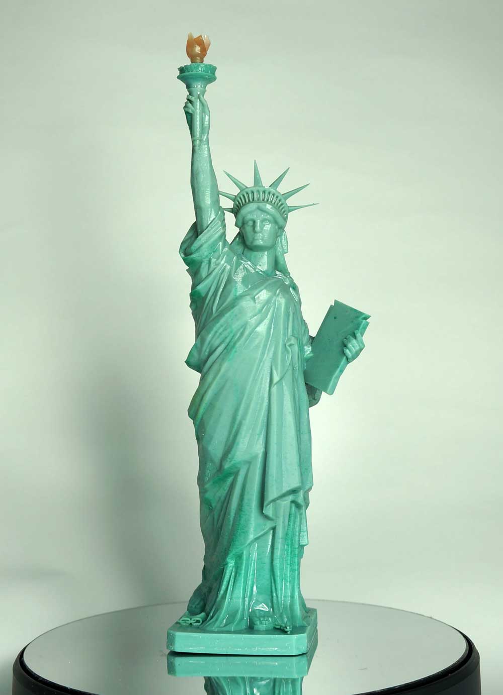 Printed Statue of Liberty with Kudo3D Titan 1 SLA 3D printer