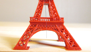 3D printed Eiffel Tower with Kudo3D Titan 1 SLA 3D printer (highest resolution)