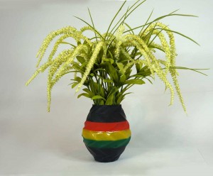 3D printed Zigzag Vase with Kudo3D Titan 1 DLP 3D printer