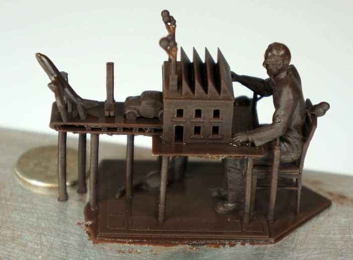 Kudo3D Titan 1 printed Brett Ryder’s Economist illustration – 3rd Industrial Revolution