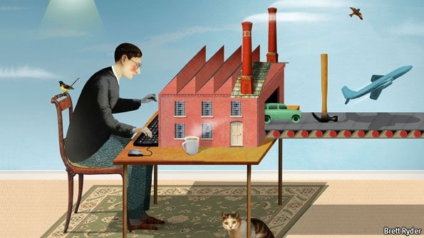 Brett Ryder’s Economist illustration – 3rd Industrial Revolution