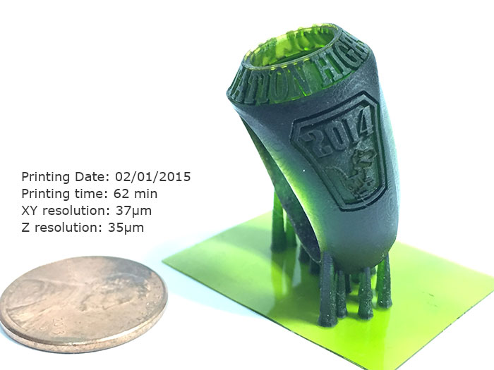 3D Printed Graduation Ring