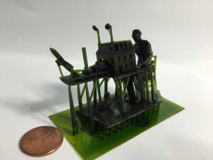 Brett Ryder's Economist illustration - 3rd Industrial Revolution printed with Kudo3D Titan 1 DLP printer