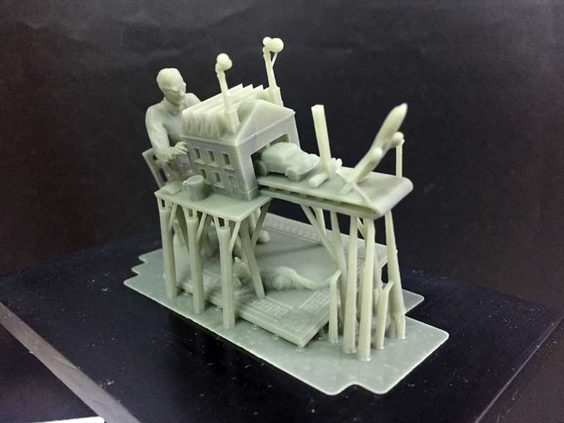 Brett Ryder's Economist illustration - 3rd Industrial Revolution printed with Kudo3D Bean Printer