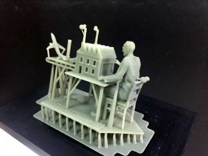 Brett Ryder's Economist illustration - 3rd Industrial Revolution printed with Kudo3D Bean Printer