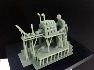 Brett Ryder's Economist illustration - 3rd Industrial Revolution printed with Kudo3D Bean Printer