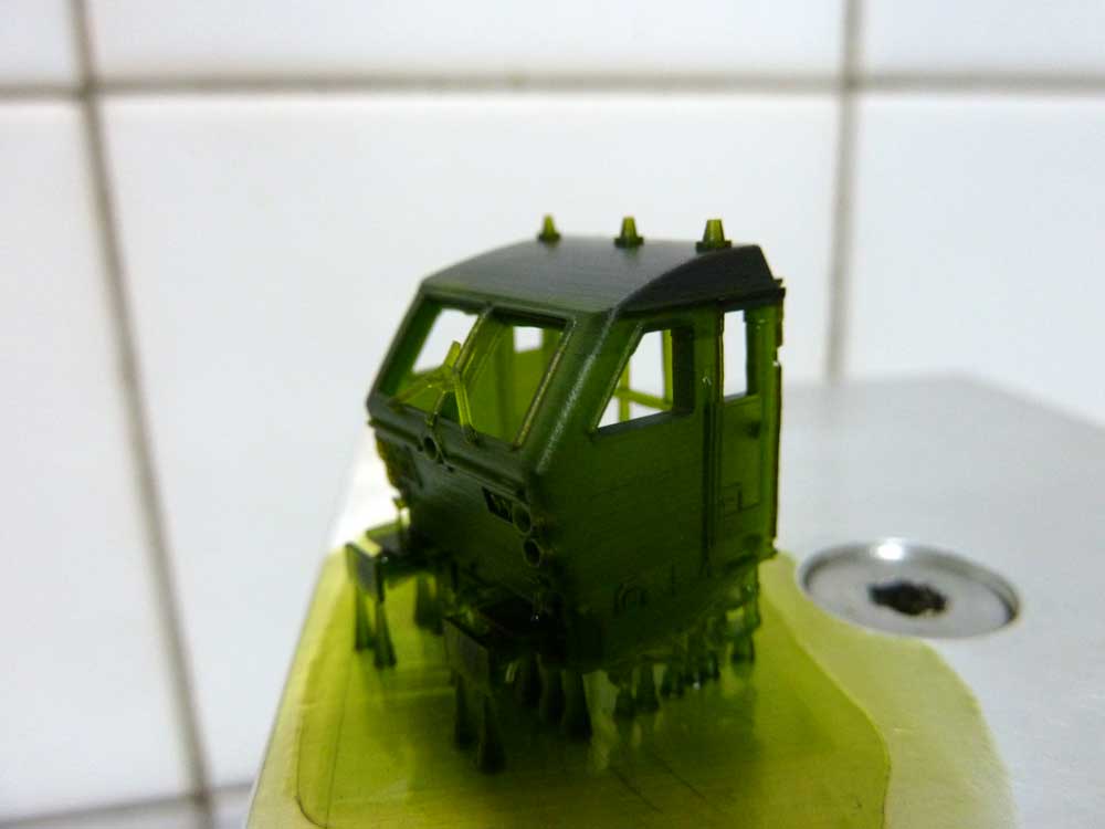 3D Print Belgium railways "NMBS" using Kudo3D Titan 1 SLA 3D printer.