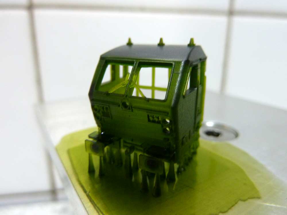 3D Print Belgium railways "NMBS" using Kudo3D Titan 1 SLA 3D printer.