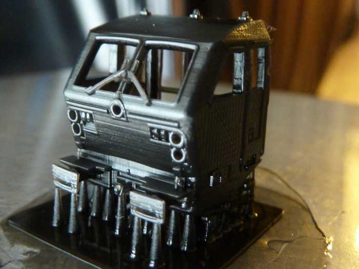 3D Print Belgium railways "NMBS" using Kudo3D Titan 1 SLA 3D printer.