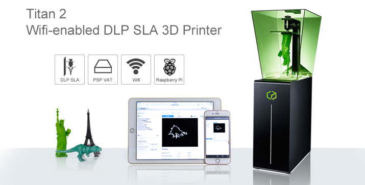 Titan 2: Wifi-enabled DLP SLA 3D Printer