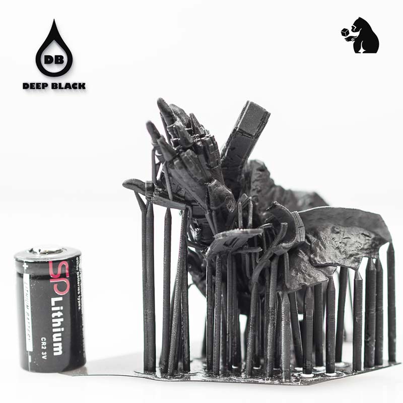 3D Print Partial War Machine with Kudo3D Titan1 / Fun To Do Deep Black Resin