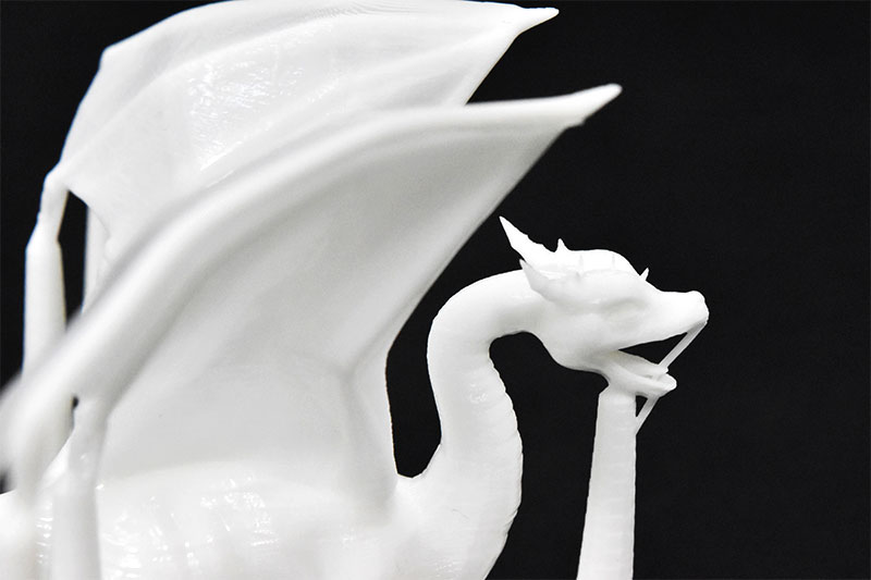 3D Print Dragon with Kudo3D Titan1 Fun To Do Snow White Resin