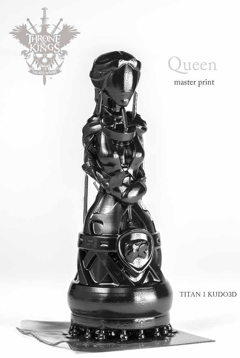 3D Print Throne of Kings – The Art of War with Kudo3D Titan1 / Fun To Do Deep Black Resin by Studioqubed