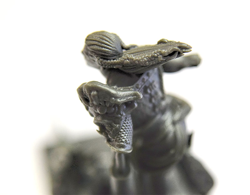 3D Print Figurine (Fisherman Caption) with Kudo3D Titan1 / SPOT-HT Grey Resin