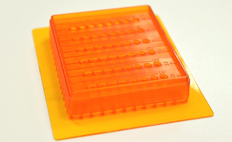 3D Print Micro Test Tube Loading Block with Kudo3D Titan 2 / 3DM-ABS