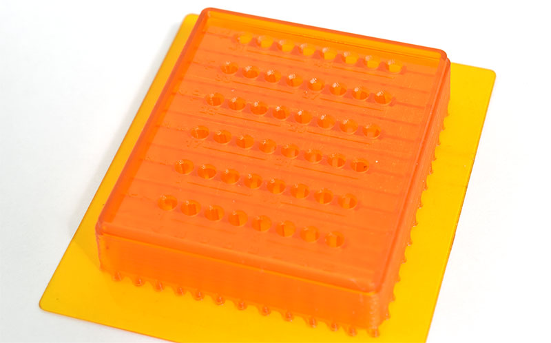 3D Print Micro Test Tube Loading Block with Kudo3D Titan 2 / 3DM-ABS