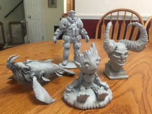 Chads 3Dprints printed with kudo3d Titan1 high resolution 3D printer