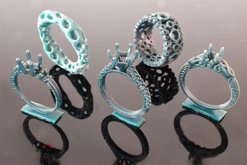 3D Printed Rings by Pino's: ReMida LTD with 3DSR Cast Resin