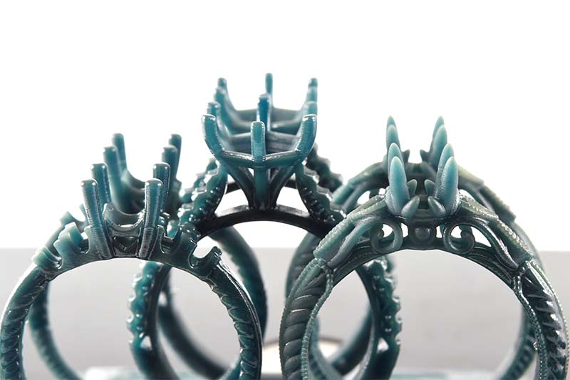 3D Printed Rings by Pino's: ReMida LTD with 3DSR Cast Resin