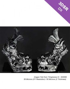 3d print Dragon Fish by kudo3d titan2 using 3DSR DX Black Resin