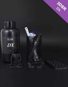 3d print models by kudo3d titan2 using 3DSR DX Black Resin