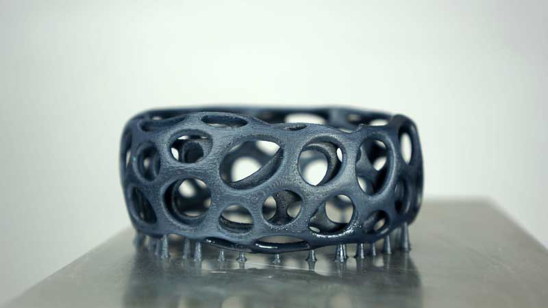 Kudo3D Titan 1 printed Vononoi Bracelet