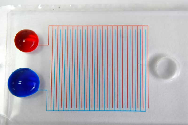 Kudo3D microSLA Titan 3 printed microfluidics