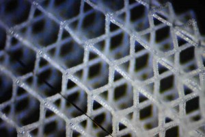 Kudo3D microSLA Titan 3 printed microlattice