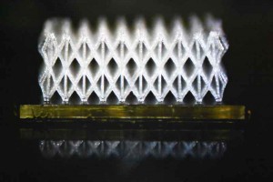 Kudo3D microSLA Titan 3 printed microlattice