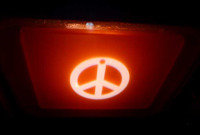 Kudo3D DLP printed PEACE Pendant